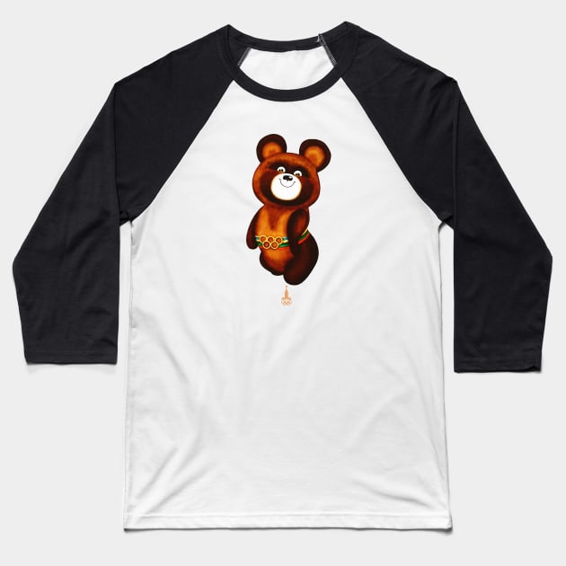 Misha Bear Baseball T-Shirt by GiGiGabutto